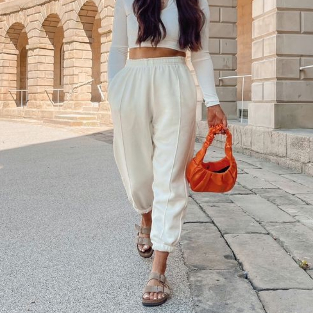 Beige Jogger Pant